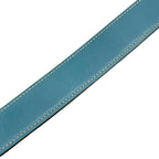 Hermes Serie Belt Leather Blue Jean Brown Silver Hardware — view 5