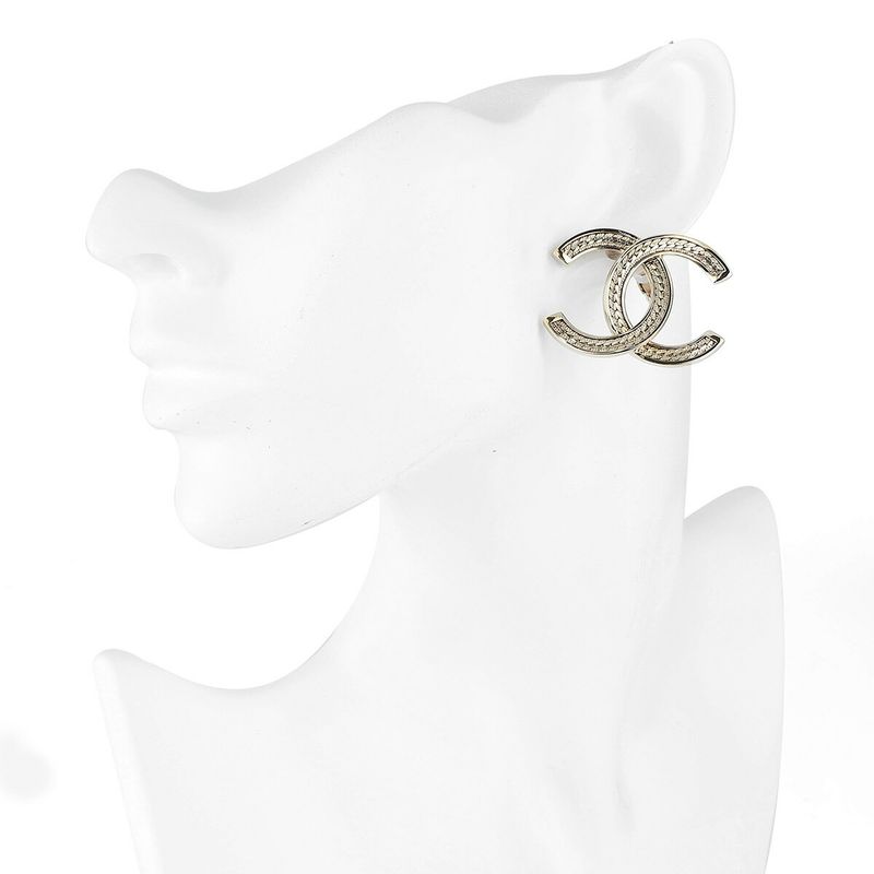 Chanel Logo Earrings — view 7