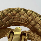 Chanel Coco Mark Round Earrings GP Gold 29 Vintage — view 5
