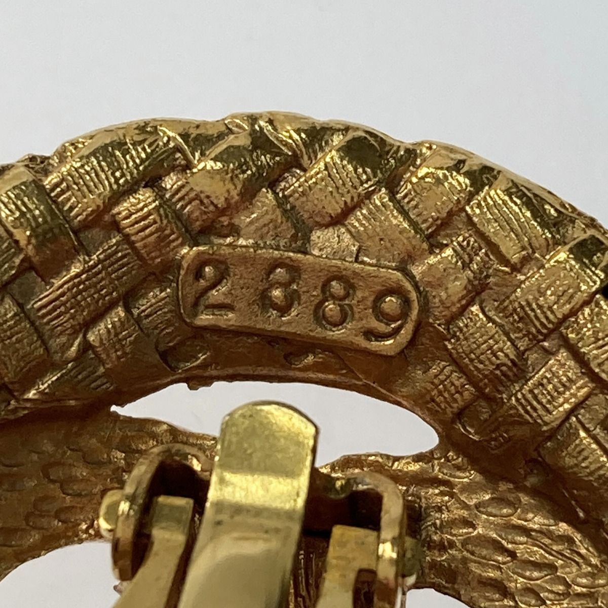 Chanel Coco Mark Round Earrings GP Gold 29 Vintage — view 5