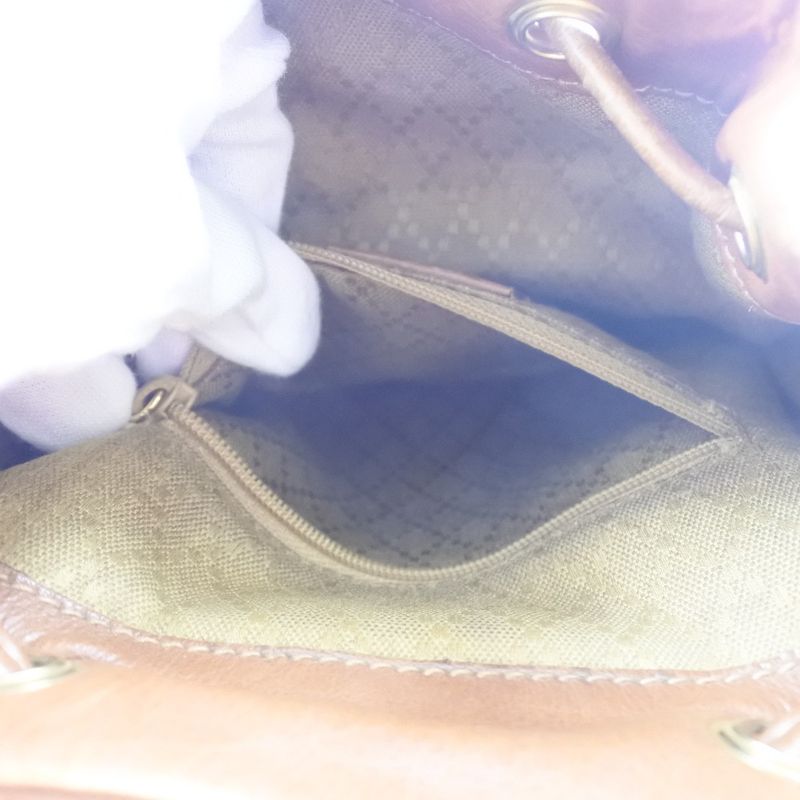 Gucci Bamboo 003.1705.0030 Calf Brown Backpack Daypack — view 7