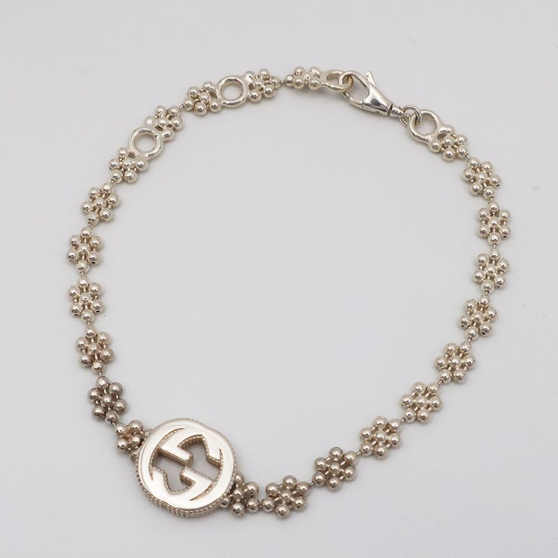 Gucci Bracelet SV 925 Silver GG Logo Accessory Chain — view 3