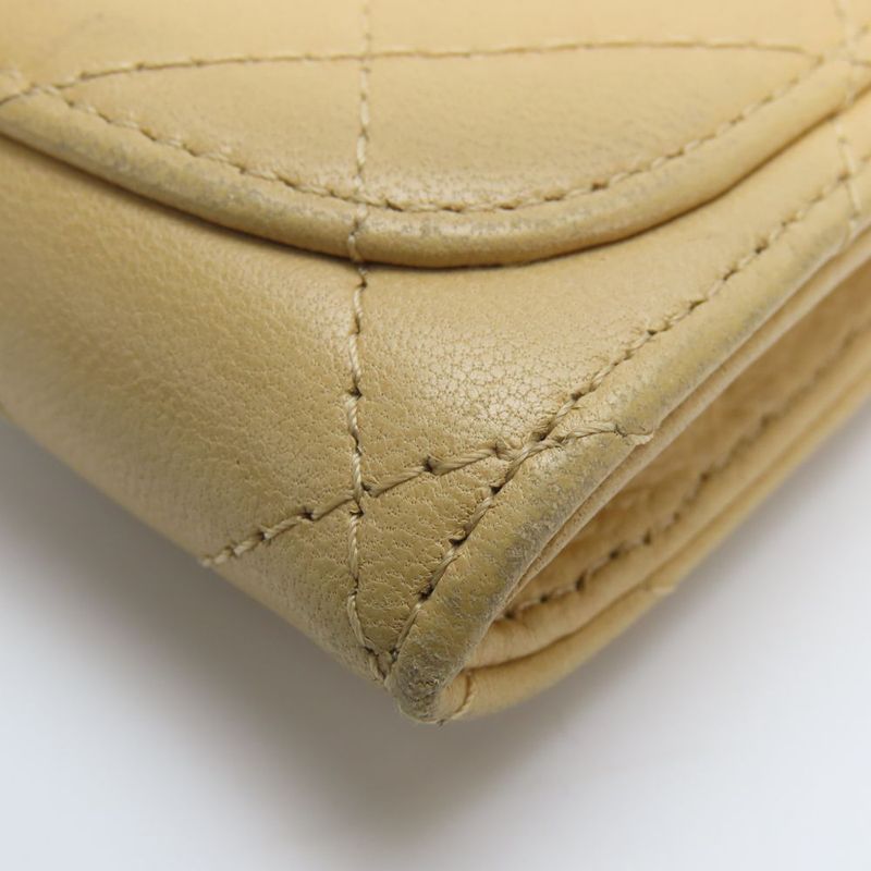 Chanel Coin Case Timeless Classic Lambskin Beige Silver Hardware 10 — view 4
