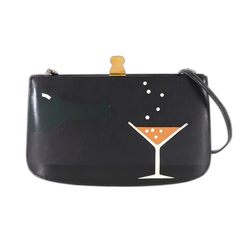 Hermes Sac Amaris Champagne Shoulder Bag Box Calf Black Main Item: