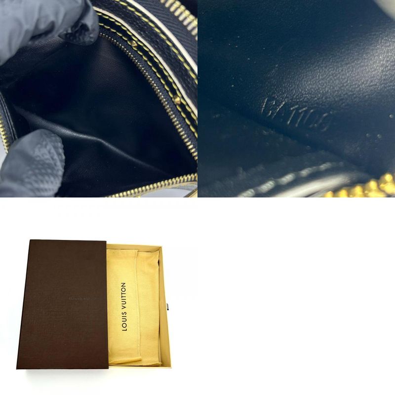 Louis Vuitton Long Wallet Zippy Suhali Round Zipper Leather Black — view 9