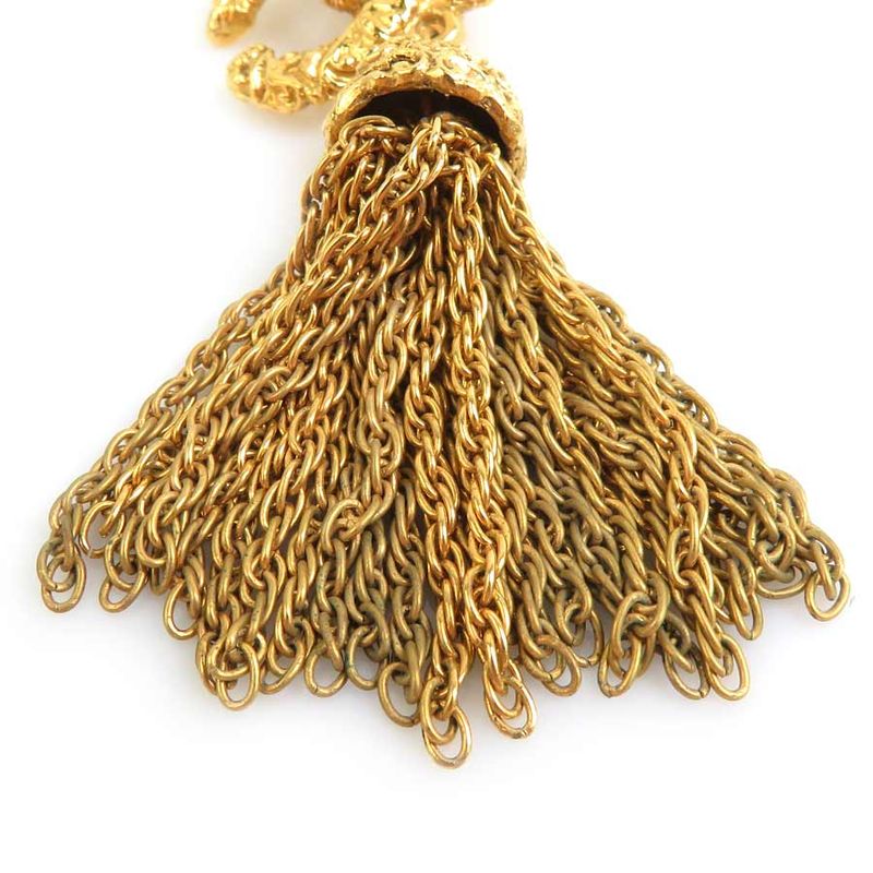 Chanel Earrings Coco Mark Tassel — view 5