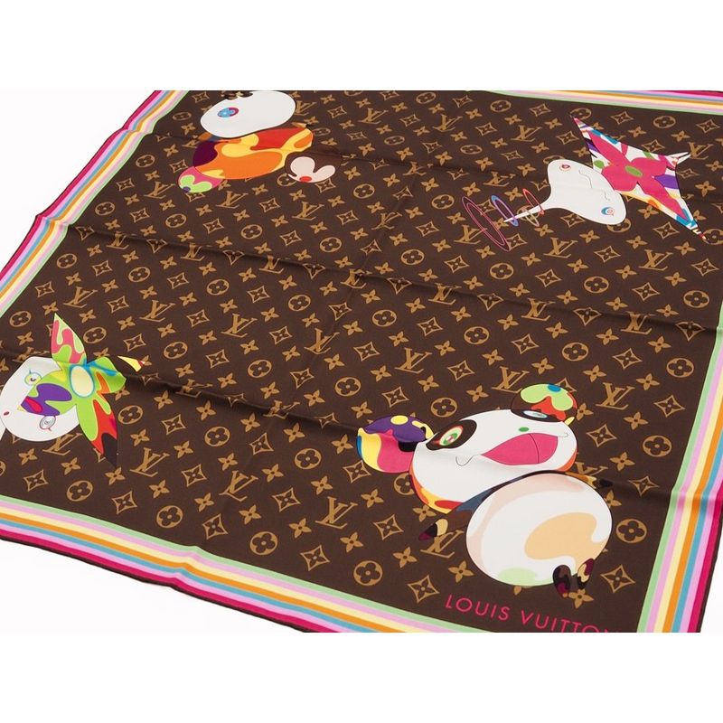Louis Vuitton Tm Carre 70 Super Flat Character Panda Monogram — view 2