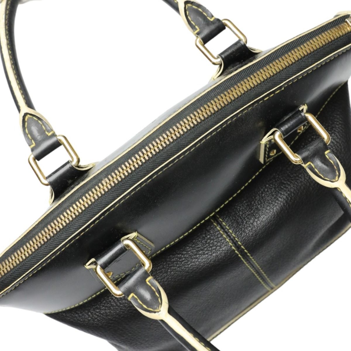 Louis Vuitton Suhali Handbag Lock It PM Noir Black — view 6