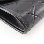 Chanel Quilted Mini Chain Shoulder Lambskin Black Bag — view 4