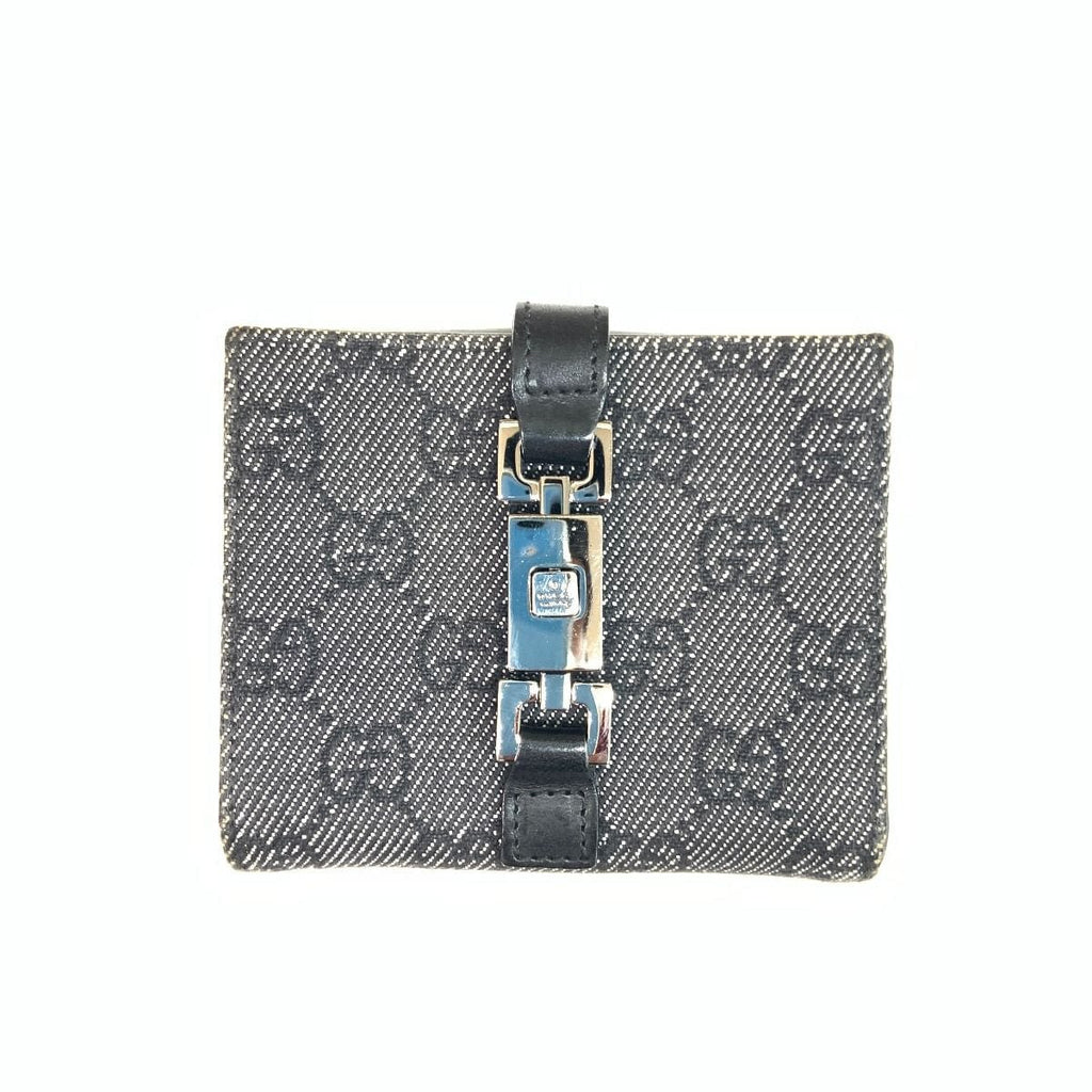Gucci GG Canvas Jackie Bifold Wallet 05470-2126 Black — view 2