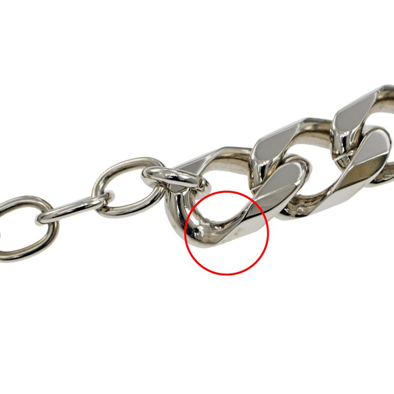 Dior Bracelet Silver Color Logo Rhinestone Accessory Man — view 9