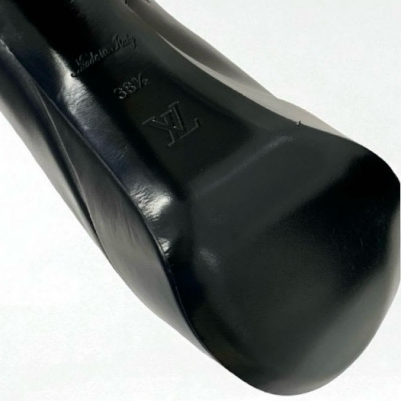 Louis Vuitton Afterglow Line Monogram Boots Short Shoes Leather Black — view 8