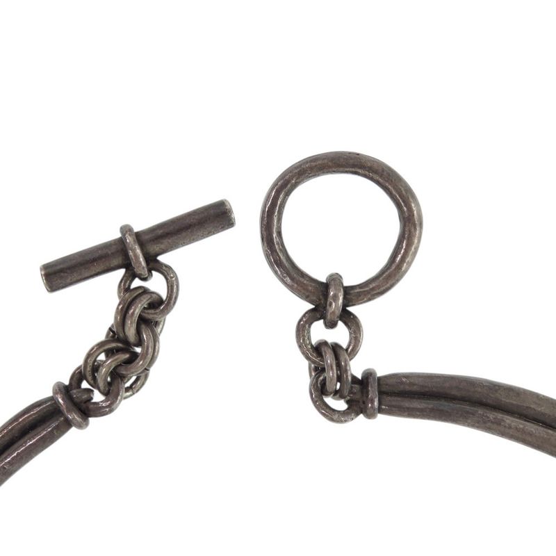 Hermes Vintage Metal Silver Choker 0858 — view 5