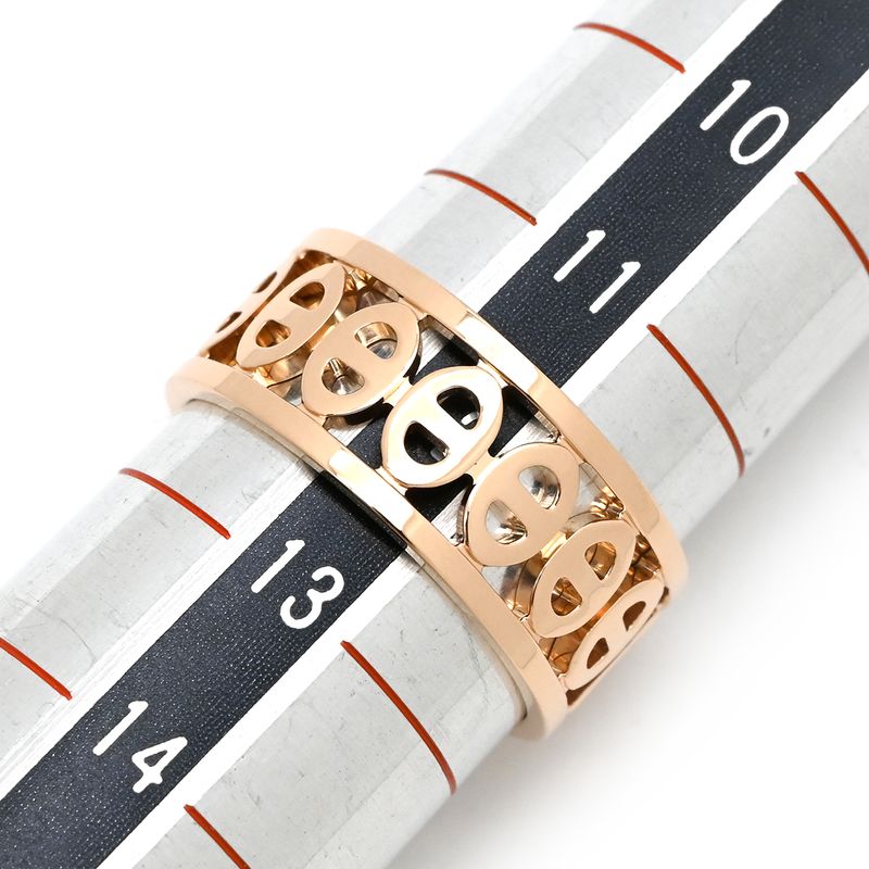 Hermes Ring Chaine D'ancre Divine PM 18K Pink Gold 52 AU 750 — view 5