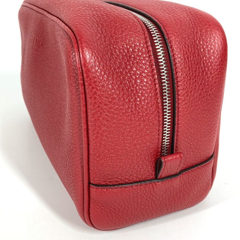 Fendi Second Bag Logo 7 As378 Leather Red — view 6