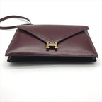 Hermes Liddy Calfskin Shoulder Bag Gold Purse — view 4