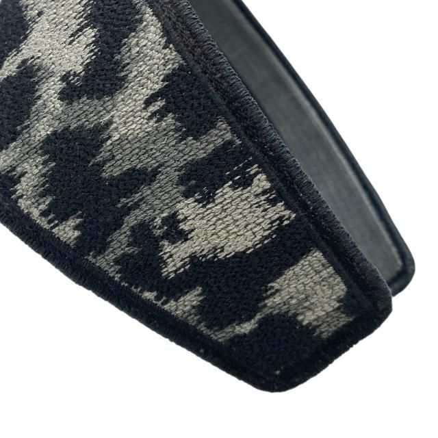 Christian Dior Oblique Headband Hair Accessory Leopard Gray Black Canvas — view 5