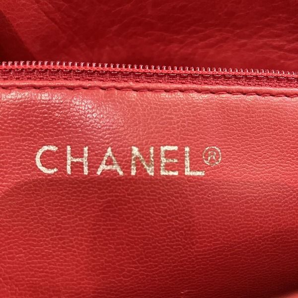 Chanel Quilted Red Lambskin Chain Shoulder — view 4