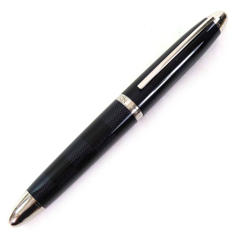 Louis Vuitton Granteur Damier Graphite Capped Ballpoint Pen Black Gray — view 2
