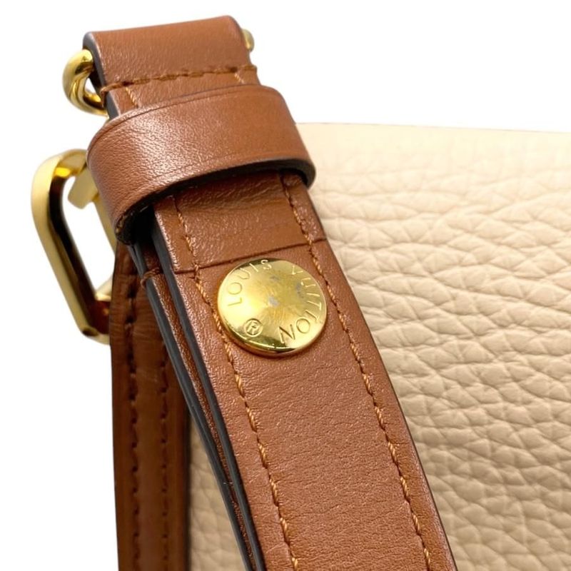 Louis Vuitton Dauphine Mini Taurillon Clemence Beige Khaki Brown — view 8