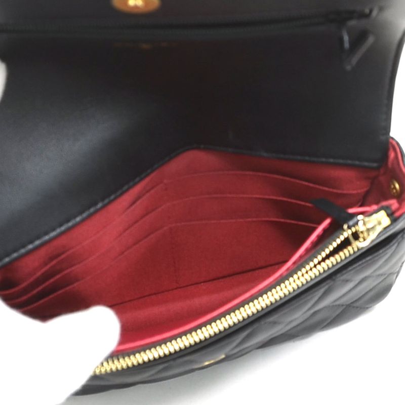 Chanel Shoulder Lambskin Black Wallet — view 5