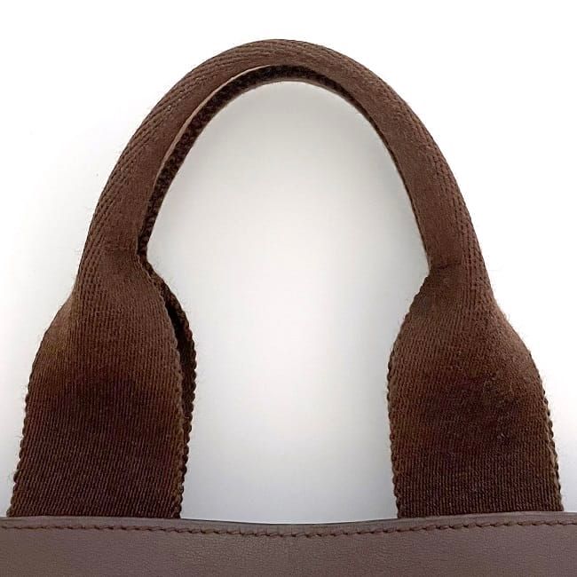 Hermes Handbag Valparaiso PM Brown Canvas — view 8