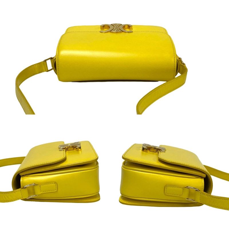 Celine Teen Triomphe Logo Hardware Calf Leather Mini