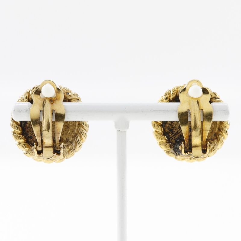 Chanel Coco Mark Gold Plated 16.0 g Earrings — view 4