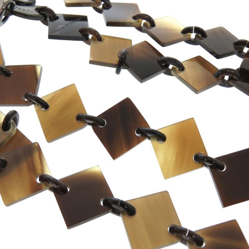 Hermes DIVA Long Necklace Buffalo Horn Lacquered Wood Multicolor 0812 — view 7