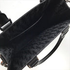 Dior Safari 2-Way Tote Shoulder Bag Leather Black — view 7