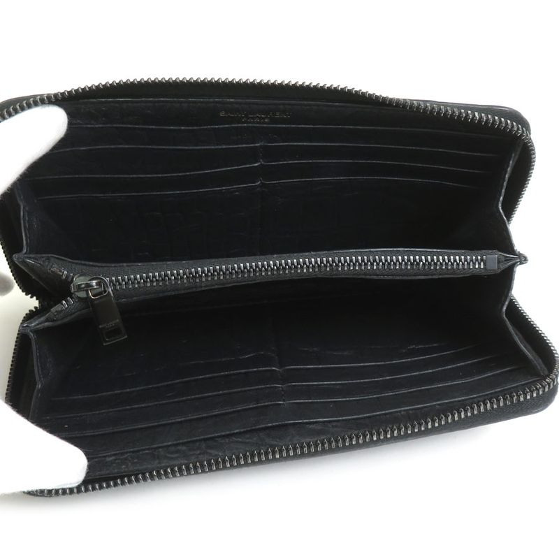 Saint Laurent Round Zipper Long Wallet — view 3
