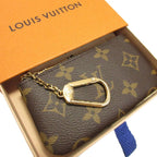 Louis Vuitton Monogram Pochette Cles 2025 Brown Coin Case Wallet 0460 — view 2