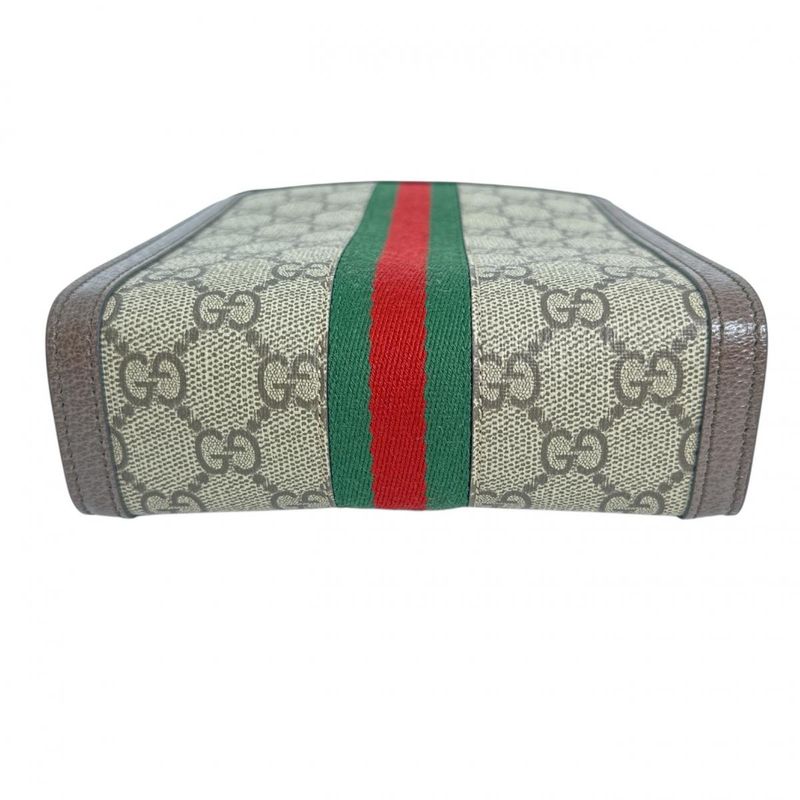 Gucci GG Supreme Shoulder Bag Ophidia Beige — view 5