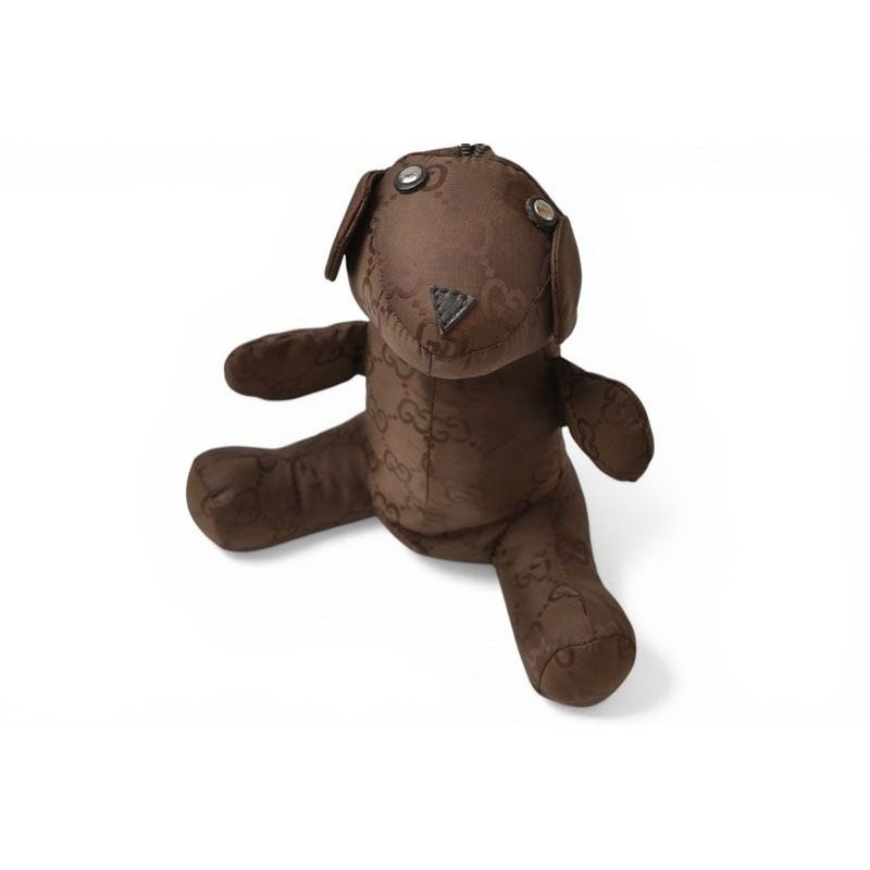 Gucci Shopping GG Nylon Teddy Bear My Pouch Pattern Brown — view 3