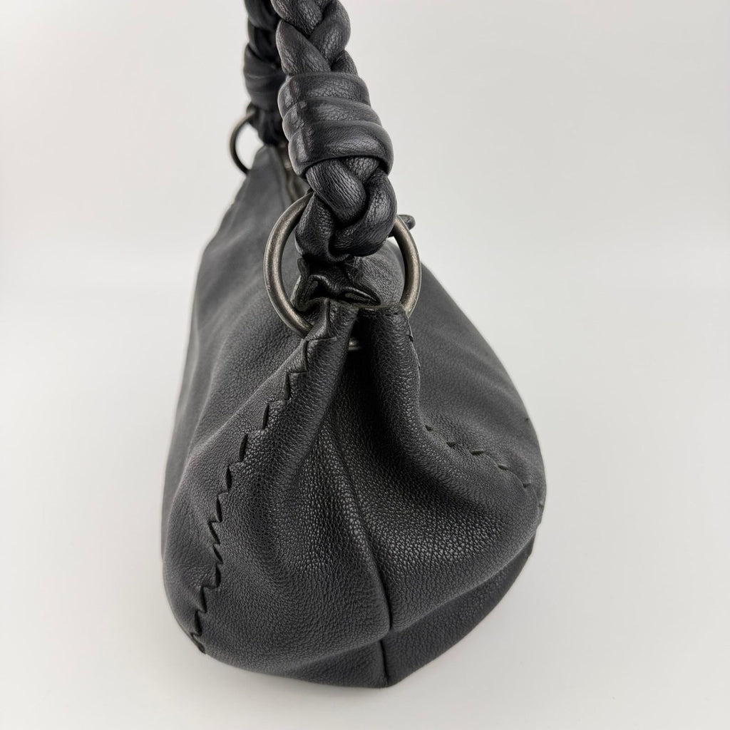 Bottega Veneta Handbag Black Leather Vintage — view 5