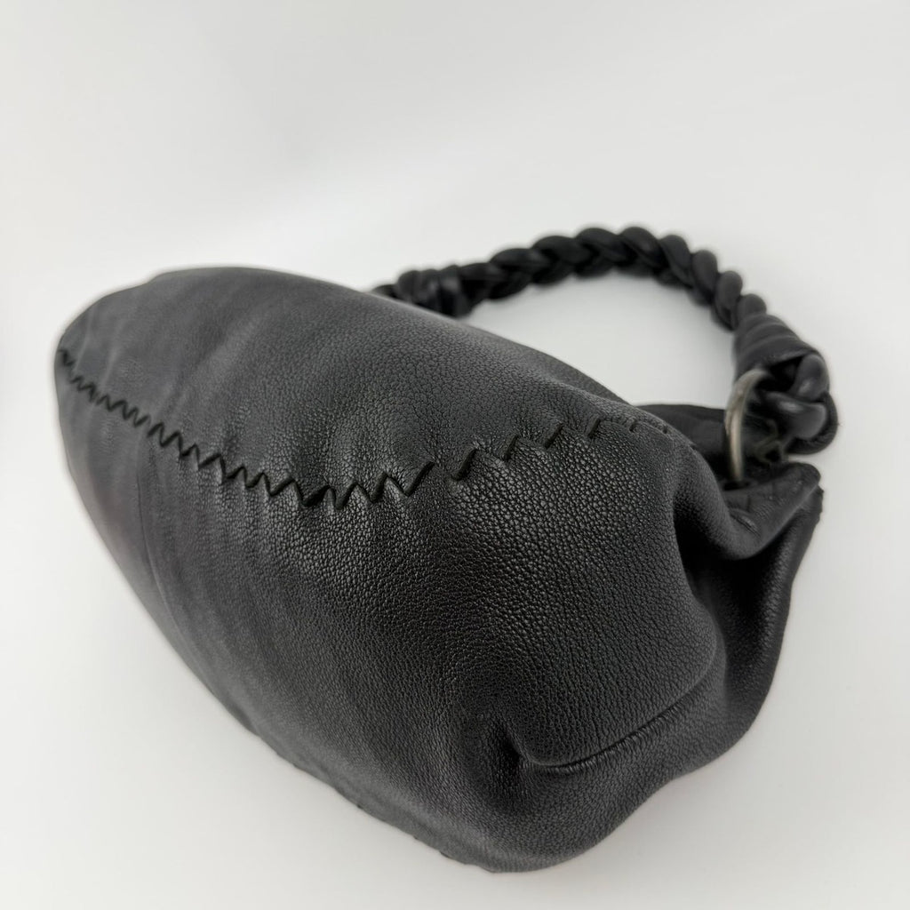 Bottega Veneta Handbag Black Leather Vintage — view 8