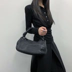 Bottega Veneta Handbag Black Leather Vintage