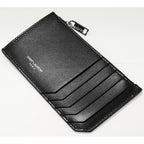 Saint Laurent Paris Coin Case Fragment Calf Black — view 7