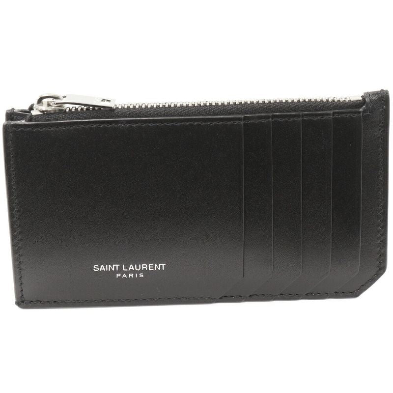 Saint Laurent Paris Coin Case Fragment Calf Black