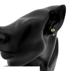 Chanel Earrings Black Acrylic CC Logo Mirror — view 6