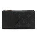 Louis Vuitton Taigarama Monogram Eclipse Coin Card Holder Case Purse
