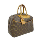 Louis Vuitton Handbag Monogram Deauville Brown — view 2