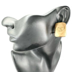 Chanel Earrings Gold CC Logo — view 2