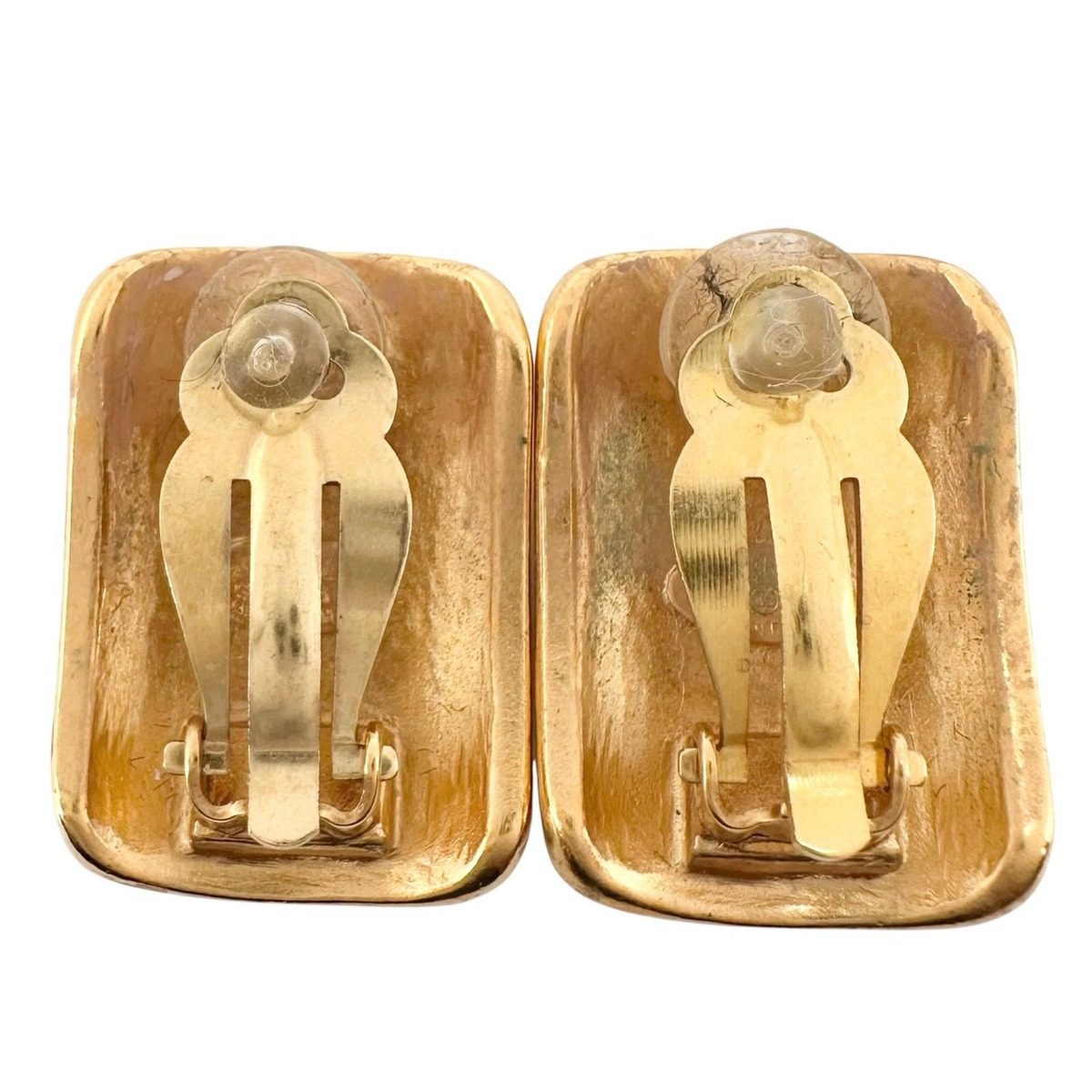Chanel Earrings Gold CC Logo — view 3