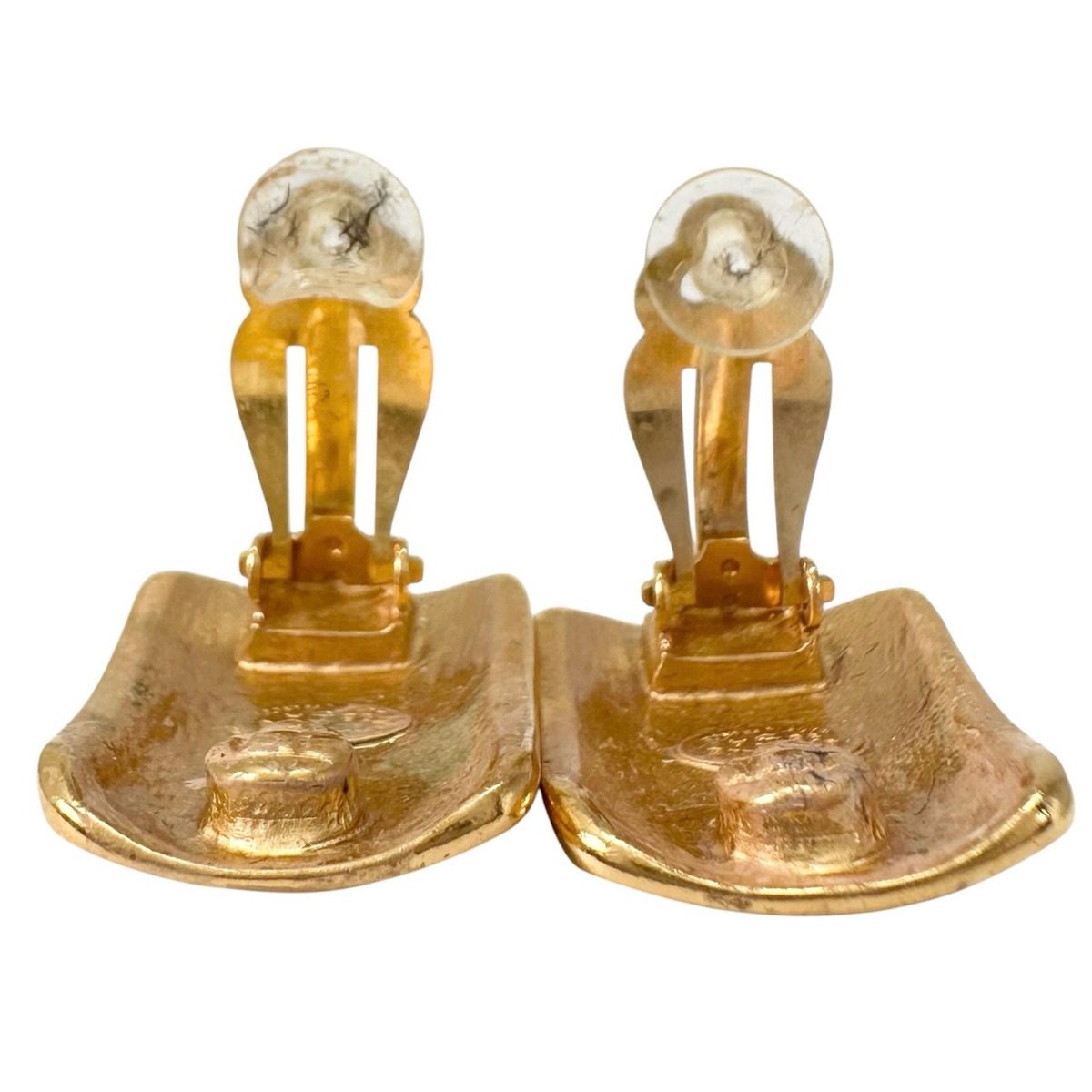 Chanel Earrings Gold CC Logo — view 5
