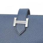 Hermes Bearn Souffle Verso Wallet Blue De Prusse — view 3