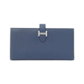Hermes Bearn Souffle Verso Wallet Blue De Prusse