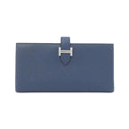 Hermes Bearn Souffle Verso Wallet Blue De Prusse