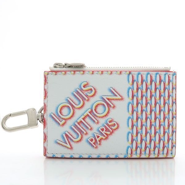 Louis Vuitton Double Zipped Card Holder Damier Spray RFID Coin Case