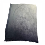 Chanel CC Logo Gradient Cashmere Large Shawl Scarf — view 4